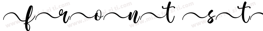 front style字体转换